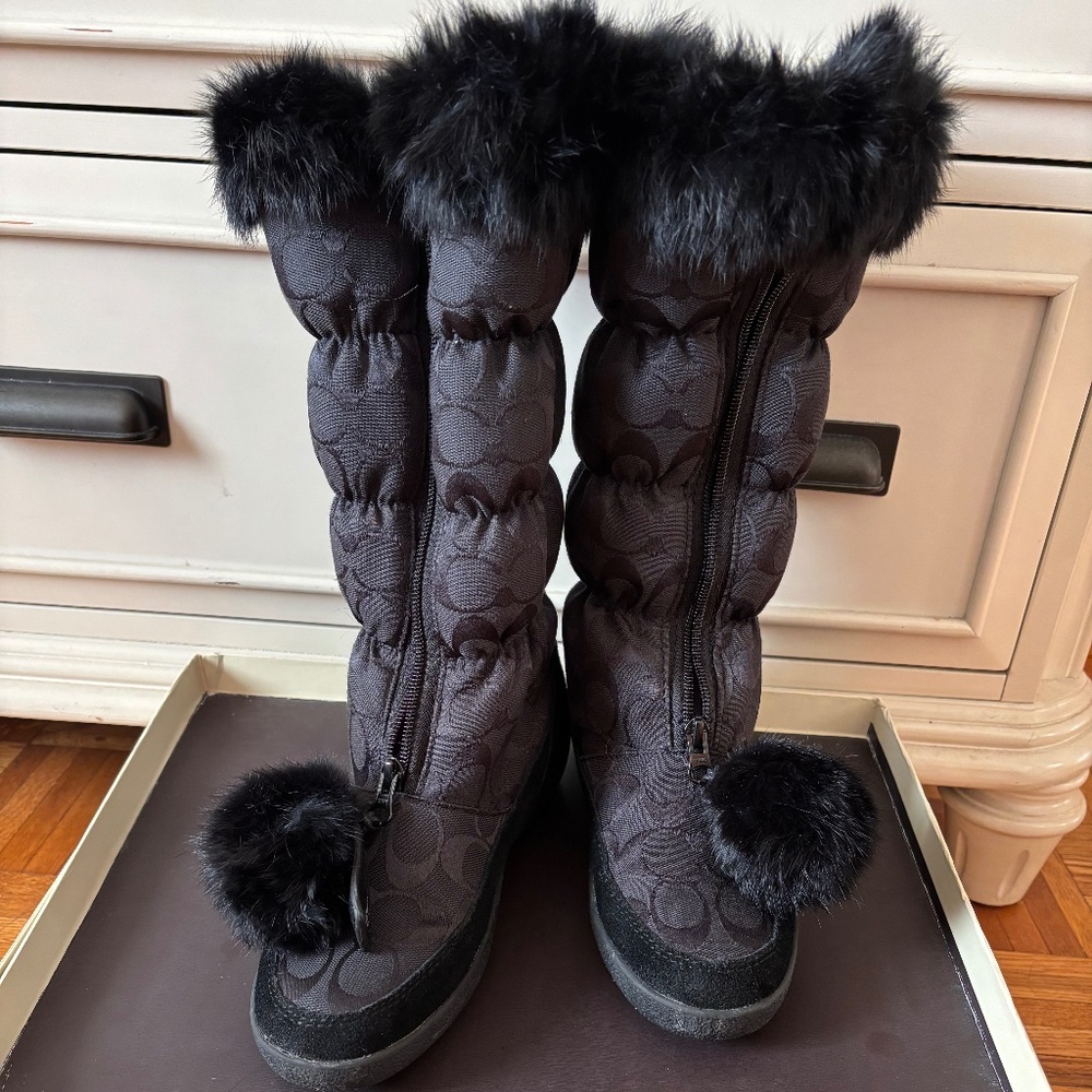 Coach Theona  Fur Boots